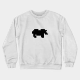 hino animal sillhouette pixel. Crewneck Sweatshirt